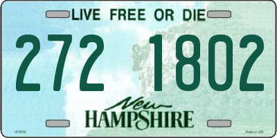NH license plate 2721802