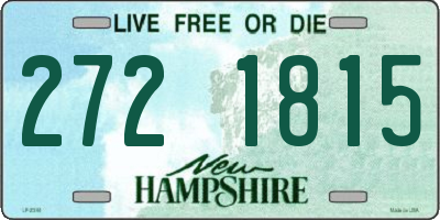 NH license plate 2721815