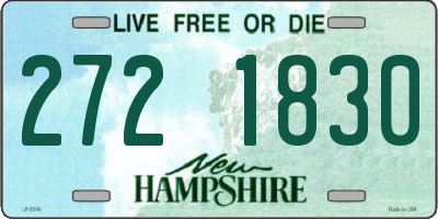 NH license plate 2721830