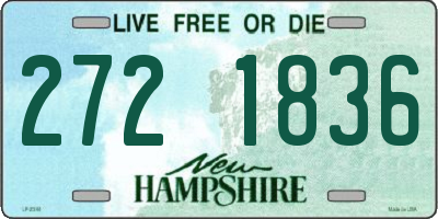 NH license plate 2721836