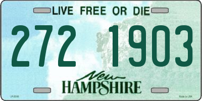 NH license plate 2721903