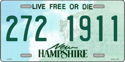 NH license plate 2721911