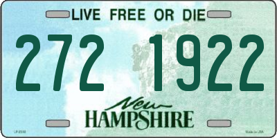 NH license plate 2721922
