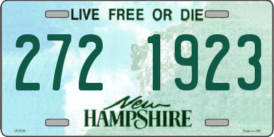 NH license plate 2721923