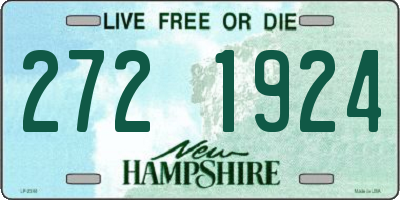 NH license plate 2721924
