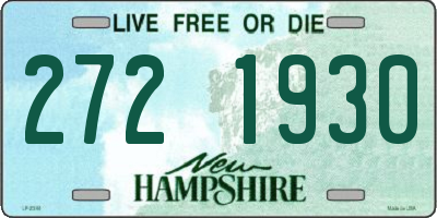 NH license plate 2721930