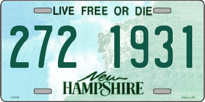 NH license plate 2721931