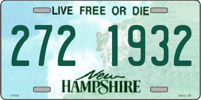 NH license plate 2721932