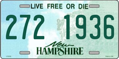 NH license plate 2721936