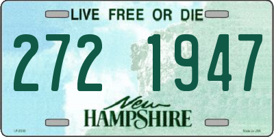 NH license plate 2721947