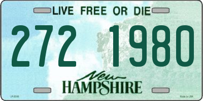 NH license plate 2721980