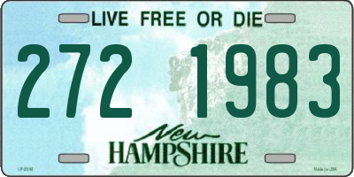 NH license plate 2721983