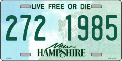 NH license plate 2721985