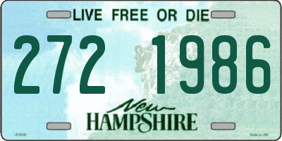 NH license plate 2721986
