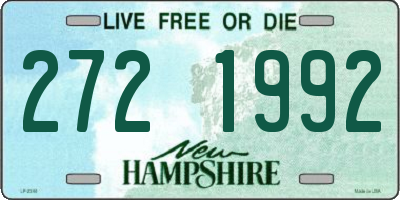 NH license plate 2721992