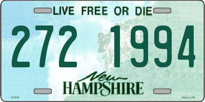 NH license plate 2721994