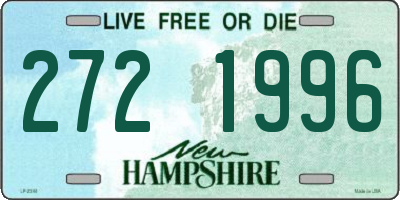 NH license plate 2721996