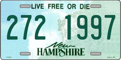 NH license plate 2721997