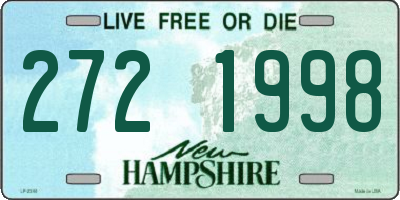 NH license plate 2721998