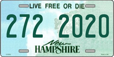 NH license plate 2722020