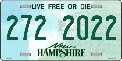 NH license plate 2722022