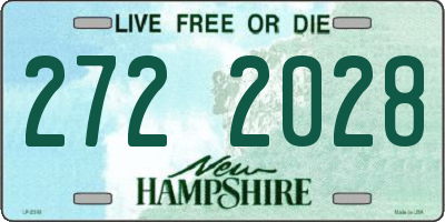 NH license plate 2722028