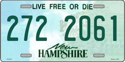 NH license plate 2722061