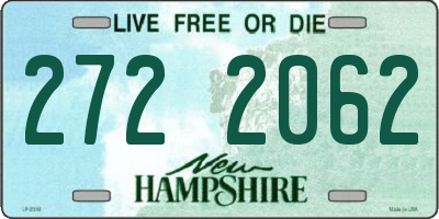 NH license plate 2722062
