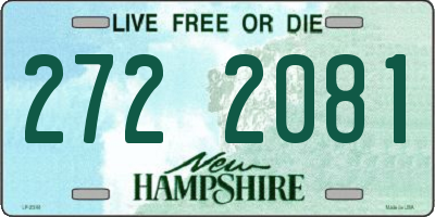 NH license plate 2722081