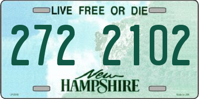 NH license plate 2722102