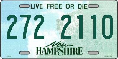 NH license plate 2722110