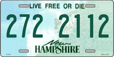 NH license plate 2722112