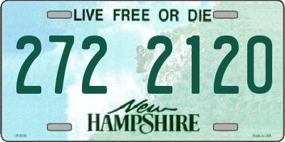 NH license plate 2722120
