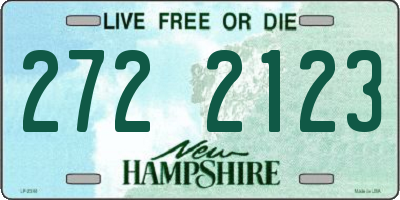 NH license plate 2722123