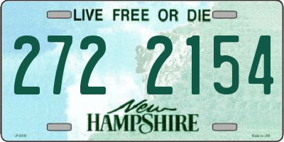 NH license plate 2722154
