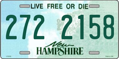 NH license plate 2722158