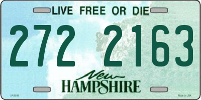 NH license plate 2722163