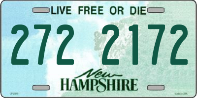 NH license plate 2722172