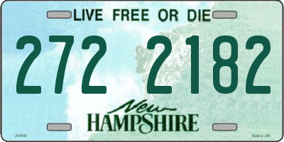 NH license plate 2722182