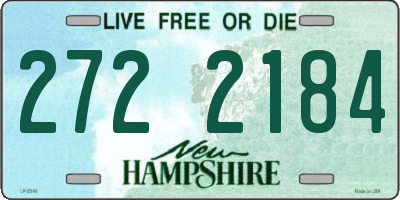 NH license plate 2722184