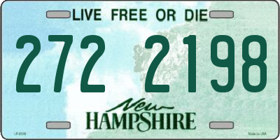NH license plate 2722198