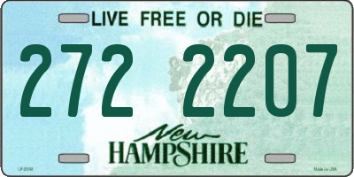 NH license plate 2722207