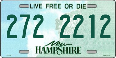 NH license plate 2722212