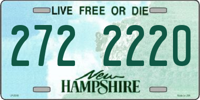 NH license plate 2722220
