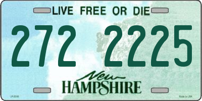 NH license plate 2722225
