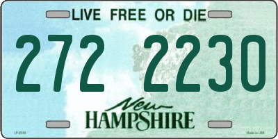NH license plate 2722230