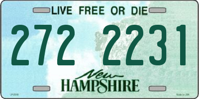 NH license plate 2722231
