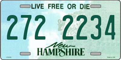NH license plate 2722234
