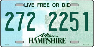 NH license plate 2722251