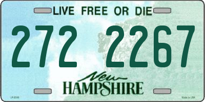 NH license plate 2722267